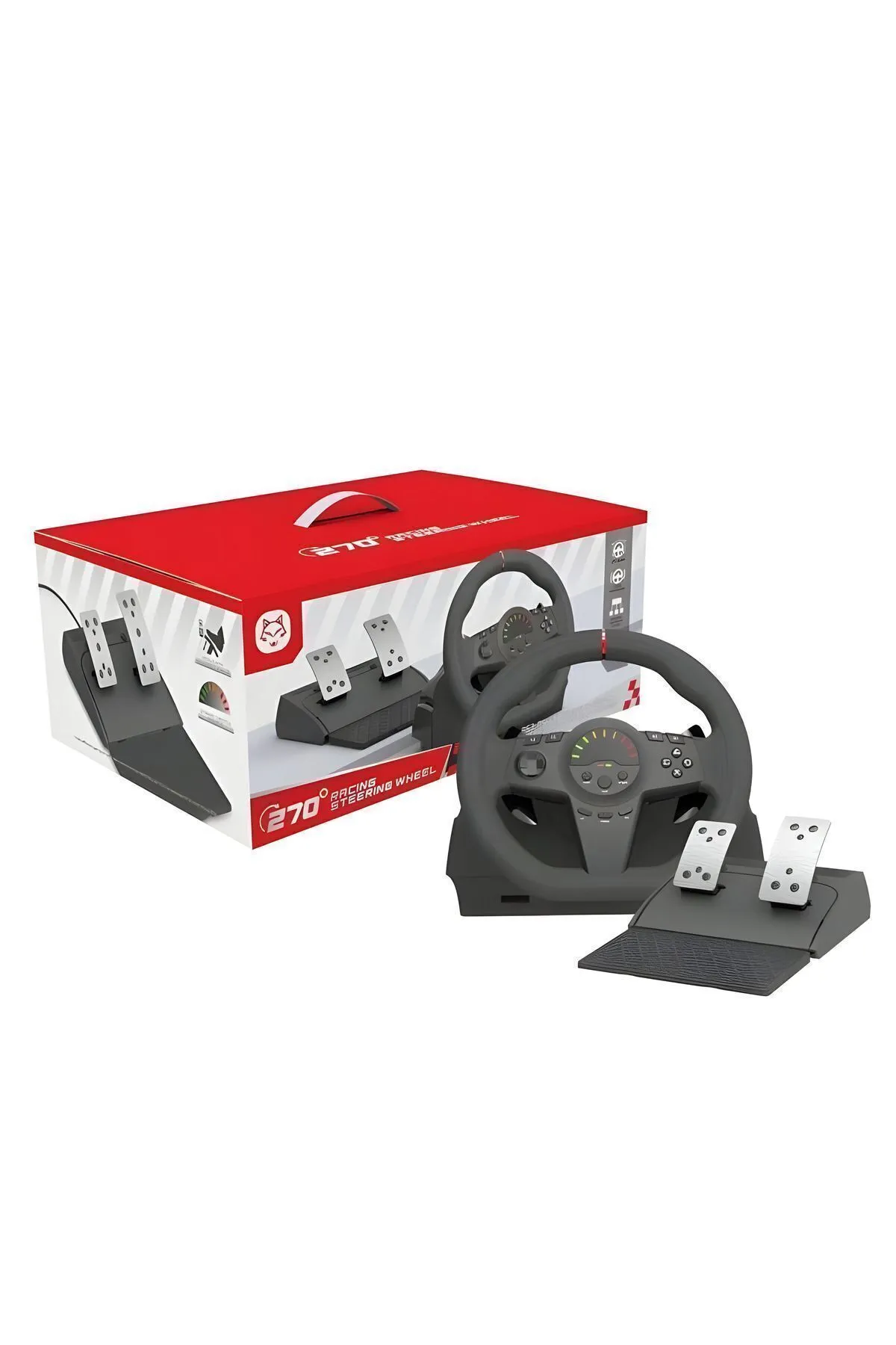 Bilişim Burada Gt10 Direksiyon Seti Ps4 Ps3 Pc Xboxone Xbox Series S X Switch Uyumlu Oyuncu Direksiyonu 270°